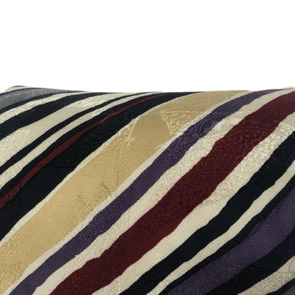 Vintage Clubfellow Silk Abstract Stripe Necktie Mens Multicolor Jacquard Tie USA